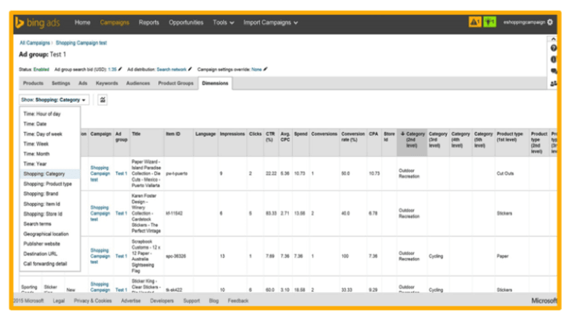 May 2015 Bing Shopping Ads