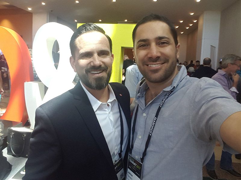 Frank Cowell from Elevator Agency and Jaime NAcach from Bloominari