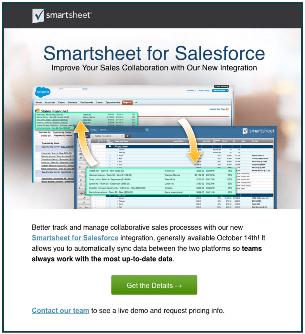 Smartsheet for Salesforce