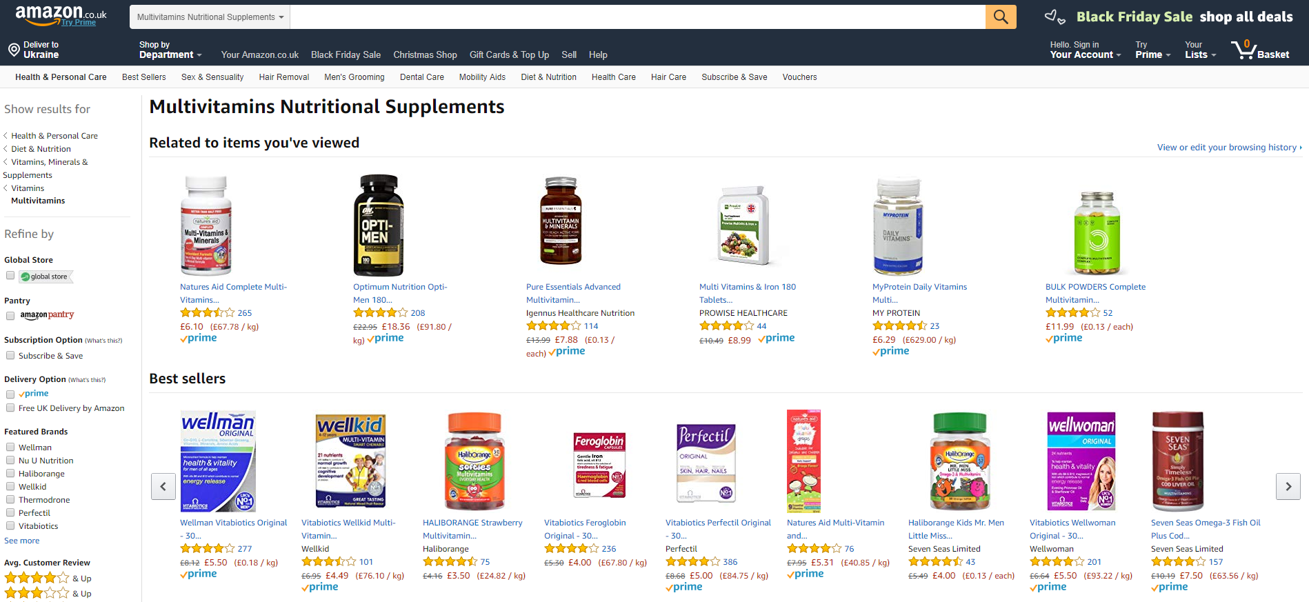 multivitamins search