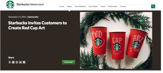 Starbucks Website