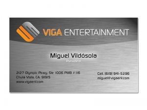 Viga Entertainment Business Card