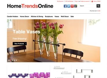 HomeTrendsOnline.com E-Commerce Online Store