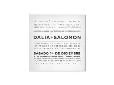 Dalia &amp; Salo Wedding Invitation